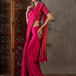 Rajwada Pink Silk Blend Printed Elegant Saree For Women