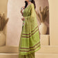 Rajwada Olive Cotton Linen Zari Work Saree For Women