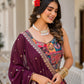 Rajwada Multicolor Georgette  Digital Printed With Sequins Work Stitched lehenga For Women
