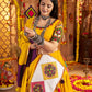 Rajwada Multicolor Viscose Cotton Embroidered Semi-Stitched lehenga With Patch Work And Stunning Tassels For Women