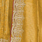 Rajwada Yellow Satin Embroidered Saree For Women