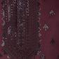 Rajwada Maroon Viscose Silk Embellished Stitched Kurta For Men
