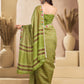 Rajwada Olive Cotton Linen Zari Work Saree For Women