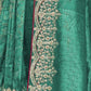Rajwada Green Satin Embroidered Saree For Women