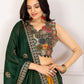 Rajwada Yellow Georgette Embroidered Semi-Stitched lehenga For Women