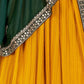 Rajwada Yellow Georgette Embroidered Semi-Stitched lehenga For Women