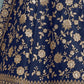 Rajwada Blue Art Silk Embroidered Semi-Stitched lehenga For Women
