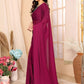 Rajwada Pink Georgette Embellished Saree For Women
