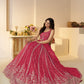 Rajwada Pink Jimmy Choo Embroidered Semi-Stitched Lehenga For Women