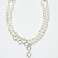 Rajwada White Alloy Pearl And Stone Embellished Neckpiece For Women