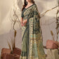 Rajwada Dark Green Georgette Printed Saree For Women