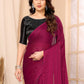 Rajwada Pink Georgette Embellished Saree For Women