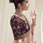 Rajwada Pink Net Embroidered Elegant Saree For Women