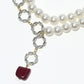 Rajwada White Alloy Pearl And Stone Embellished Neckpiece For Women