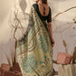 Rajwada Dark Green Georgette Printed Saree For Women