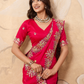 Rajwada Pink Chiffon Embroidered Saree For Women