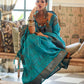 Rajwada Green Organza Woven Saree With Unstitched Blouse for Women