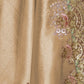 Rajwada Beige Tissue Embellished Saree For Women