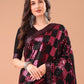 Rajwada Black And Pink Georgette Sequin Elegant Saree For Women