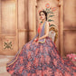 Rajwada Grey Net Embroidered Semi-Stitched lehenga For Women