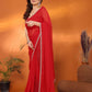 Rajwada Red Georgette Printed Saree For Women