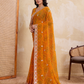 Rajwada Yellow Georgette Printed Saree For Women