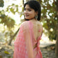Rajwada Peach Silk Blend Woven Saree For Women