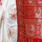 Rajwada White Silk Blend Woven Saree For Women