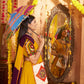 Rajwada Multicolor Viscose Cotton Embroidered Semi-Stitched lehenga With Patch Work And Stunning Tassels For Women