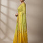 Rajwada Yellow Georgette Embellished Solid Saree For Women