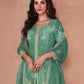 Rajwada Green Georgette Embellished Stitched Kurta Set For Women