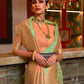 Rajwada Green Linen Woven Saree With Unstitched Blouse for Women