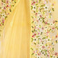 Rajwada Yellow Net Embroidered Elegant Saree For Women