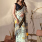 Rajwada Multicolor Georgette Printed Saree For Women