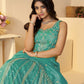 Rajwada Sky Blue Jimmy Choo Embroidered Semi-Stitched Lehenga For Women