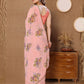 Rajwada Peach Georgette Printed Saree For Women