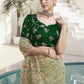 Rajwada Light Green Net Embroidered Elegant Saree For Women