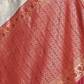 Rajwada  Pista Green Silk Blend Woven Saree For Women