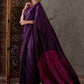 Rajwada Purple Silk Blend Printed Elegant Saree For Women