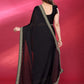 Rajwada Black Georgette Embellished Saree For Women