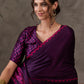 Rajwada Purple Silk Blend Printed Elegant Saree For Women
