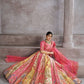 Rajwada Multicolor Banarasi Silk Embroidered Semi-Stitched Lehenga For Women