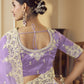 Rajwada Lavender Organza Embellished Elegant Saree For Women