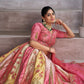 Rajwada Multicolor Banarasi Silk Embroidered Semi-Stitched Lehenga For Women