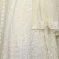 Off White Silk Blend Embellished Lehenga