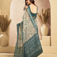 Rajwada Grey And OffWhite Cotton Linen Zari Work Saree For Women