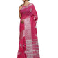 Rajwada Pink Silk Blend Embellished Saree For Women