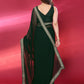 Rajwada Green Georgette Embellished Saree For Women
