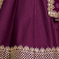 Rajwada Purple Art Silk Embellished Semi-Stitched lehenga For Women