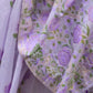 Rajwada Purple Silk Blend Woven Saree With Unstitched Blouse For Women